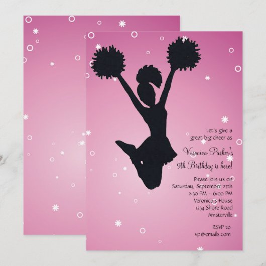 Silhouette Einladung (Vorne/Hinten)