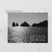 Silhouette El Arco de Cabo San Lucas Postkarte (Vorne/Hinten)