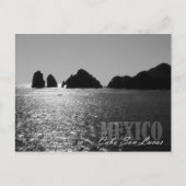 Silhouette El Arco de Cabo San Lucas Postkarte (Vorderseite)