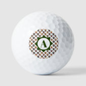 Silhouette Erntedank für Tierpfade Golfball (Vorderseite)