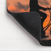 Silhouette, Fahrrad, Gesundheit Mousepad (Ecke)