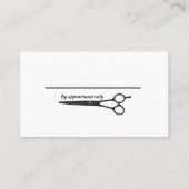 Silhouette Fairstylist Business Ca Visitenkarte (Rückseite)