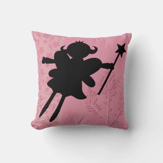 Silhouette Fairy Princess Pillow Kissen (Vorderseite)