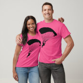Silhouette Falling Free Falling Diver Skydiver T-Shirt (Unisex)