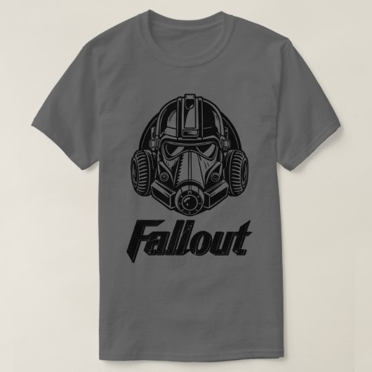 Silhouette Fallout Helmet T-Shirt (Design vorne)