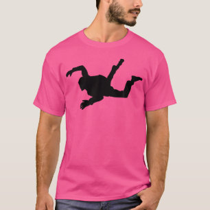Silhouette Fallschirmspringen Skydiver Skydiving F T-Shirt