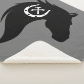 Silhouette "Farrier Horse Shoeing Horses" Grafik Sherpadecke (3/4)