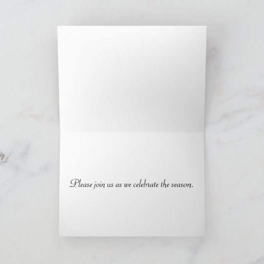 Silhouette Feiertag Einladung (Innenseite)