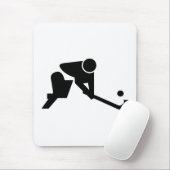 Silhouette-Feld-Hockey Mousepad (Mit Mouse)