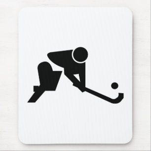 Silhouette-Feld-Hockey Mousepad