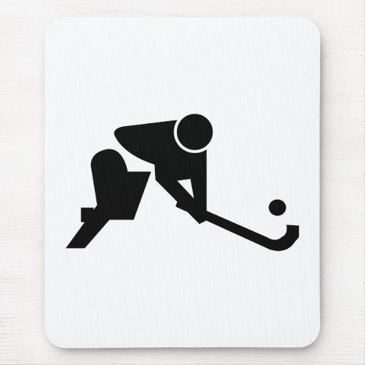 Silhouette-Feld-Hockey Mousepad (Vorne)