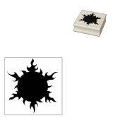 Silhouette-Feuerball-Briefmarke Gummistempel (Stempel)