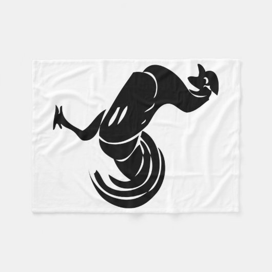 Silhouette Fleecedecke (Vorderseite (Horizontal))