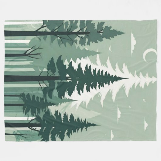 Silhouette Fleecedecke (Vorderseite (Horizontal))