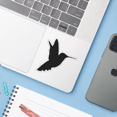 Silhouette fliegender Vögel Aufkleber (Laptop mit iPhone)