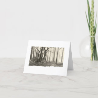 Silhouette Forest Karte