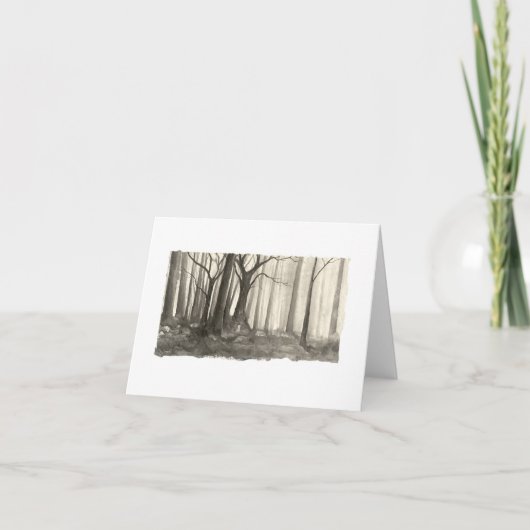 Silhouette Forest Karte (Vorderseite)