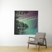 SILHOUETTE FOTO VON AURORA BOREALIS WANDTEPPICH (Beispiel (Horizontal))