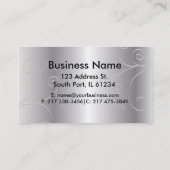 Silhouette Frauenhaus Stylist Visitenkarte (Rückseite)