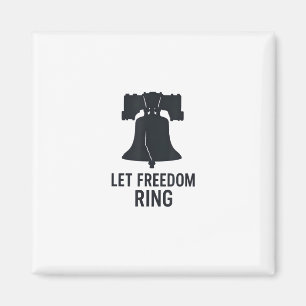 Silhouette "Freedom Ring Bell" gelassen Moderner U Magnet
