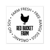 Silhouette "Frische Eier Hühner", selbstfärbend Permastempel (Design)