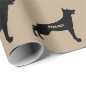 Silhouette für belgische Hunde Geschenkpapier (Rolleneckpunkt)