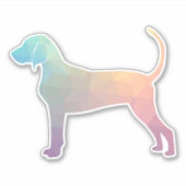 Silhouette für Bluetick-Zusammenhänge geometrische Aufkleber (Vorderseite)