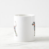 Silhouette für Bluetick-Zusammenhänge geometrische Kaffeetasse (Mittel)
