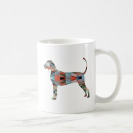 Silhouette für Bluetick-Zusammenhänge geometrische Kaffeetasse