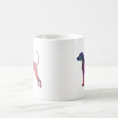 Silhouette für Bluetick-Zusammenhänge geometrische Kaffeetasse (Mittel)