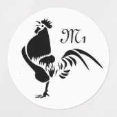 Silhouette für das Crowing Etiketten (Design 1)
