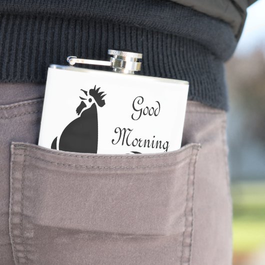 Silhouette für das Crowing Flachmann (Beispiel)