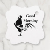 Silhouette für das Crowing Geschenkanhänger (Rückseite)