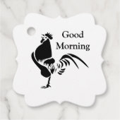 Silhouette für das Crowing Geschenkanhänger (Vorderseite)