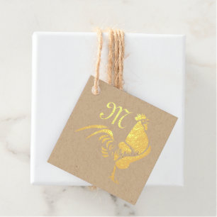 Silhouette für das Crowing Geschenkanhänger
