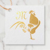 Silhouette für das Crowing Geschenkanhänger (Vorderseite)
