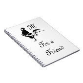 Silhouette für das Crowing Notizblock (Rechte Seite)