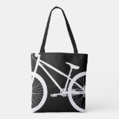 Silhouette für das weiße Fahrrad Tasche (Rückseite)