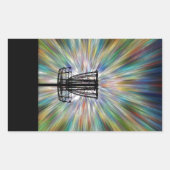 Silhouette für den Festplattenasket Rechteckiger Aufkleber (Vorderseite)