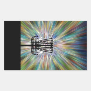 Silhouette für den Festplattenasket Rechteckiger Aufkleber