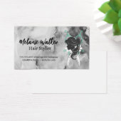 Silhouette für Frauen | Salon Scissors | Marmor (Schreibtisch)