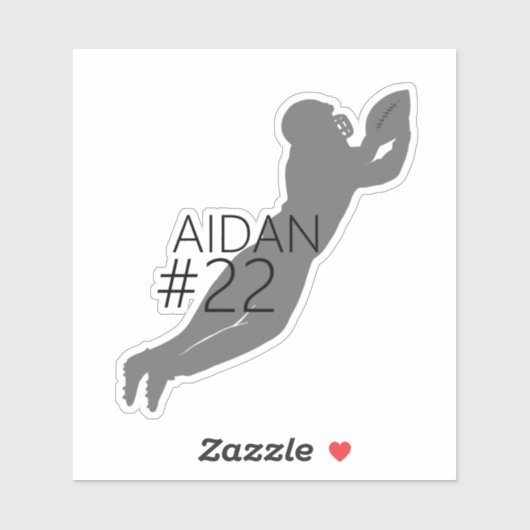 Silhouette für Fußballspieler Aufkleber (Blatt)