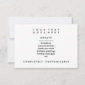 Silhouette für Fußballspieler Einladung (Rückseite)