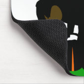 Silhouette für Fußballspieler Mousepad (Ecke)