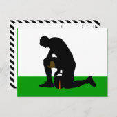 Silhouette für Fußballspieler Postkarte (Vorne/Hinten)