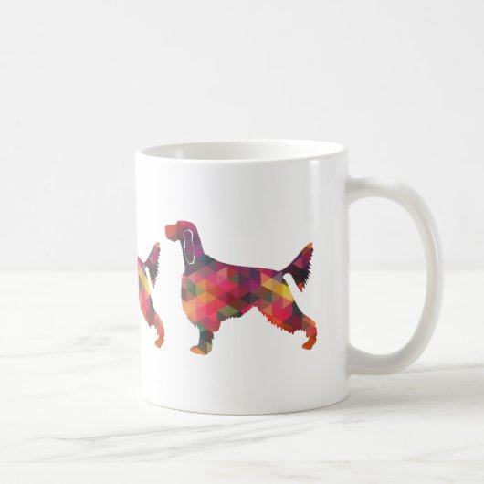 Silhouette für geometrisches Muster für Gordon Set Kaffeetasse (Rechts)