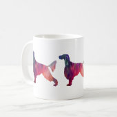 Silhouette für geometrisches Muster in Gordon Sett Kaffeetasse (Vorderseite Links)