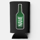 Silhouette für grüne Bierflaschen Selters Dosenkühler (Rückseite)