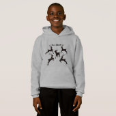 Silhouette für Kinderschweißhirsche Hoodie (Vorne ganz)