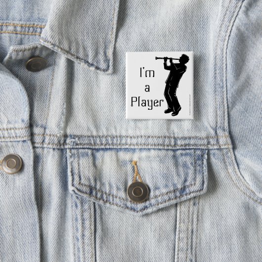 Silhouette für Klarinette Button (Beispiel)